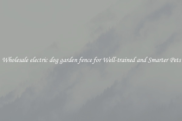 Wholesale electric dog garden fence for Well-trained and Smarter Pets