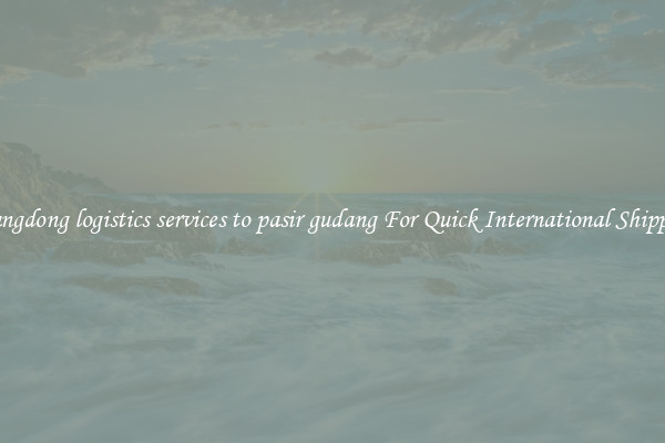 guangdong logistics services to pasir gudang For Quick International Shipping