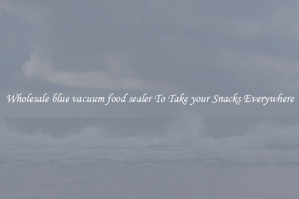 Wholesale blue vacuum food sealer To Take your Snacks Everywhere