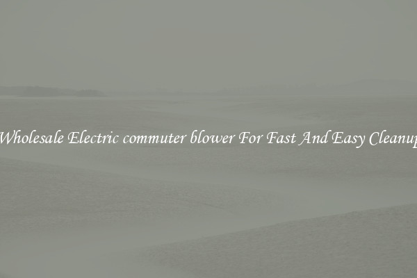 Wholesale Electric commuter blower For Fast And Easy Cleanup
