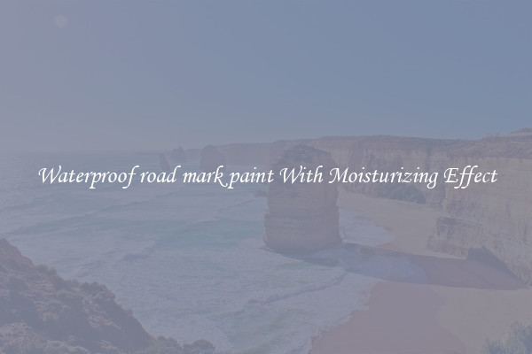 Waterproof road mark paint With Moisturizing Effect